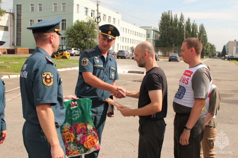 Соревнования среди команд добровольной пожарной дружины (09.08.2024)